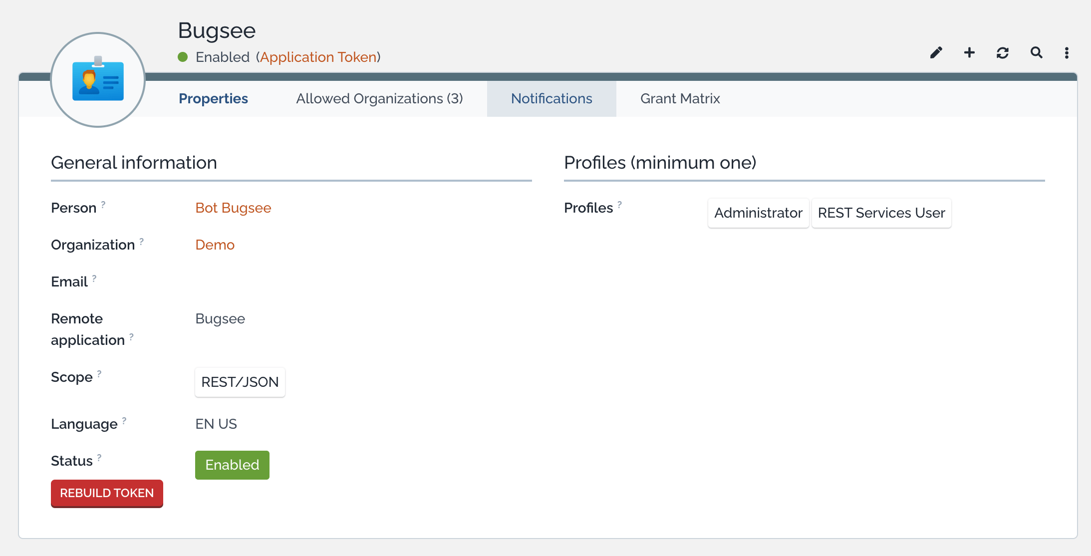 Set profiles and scope