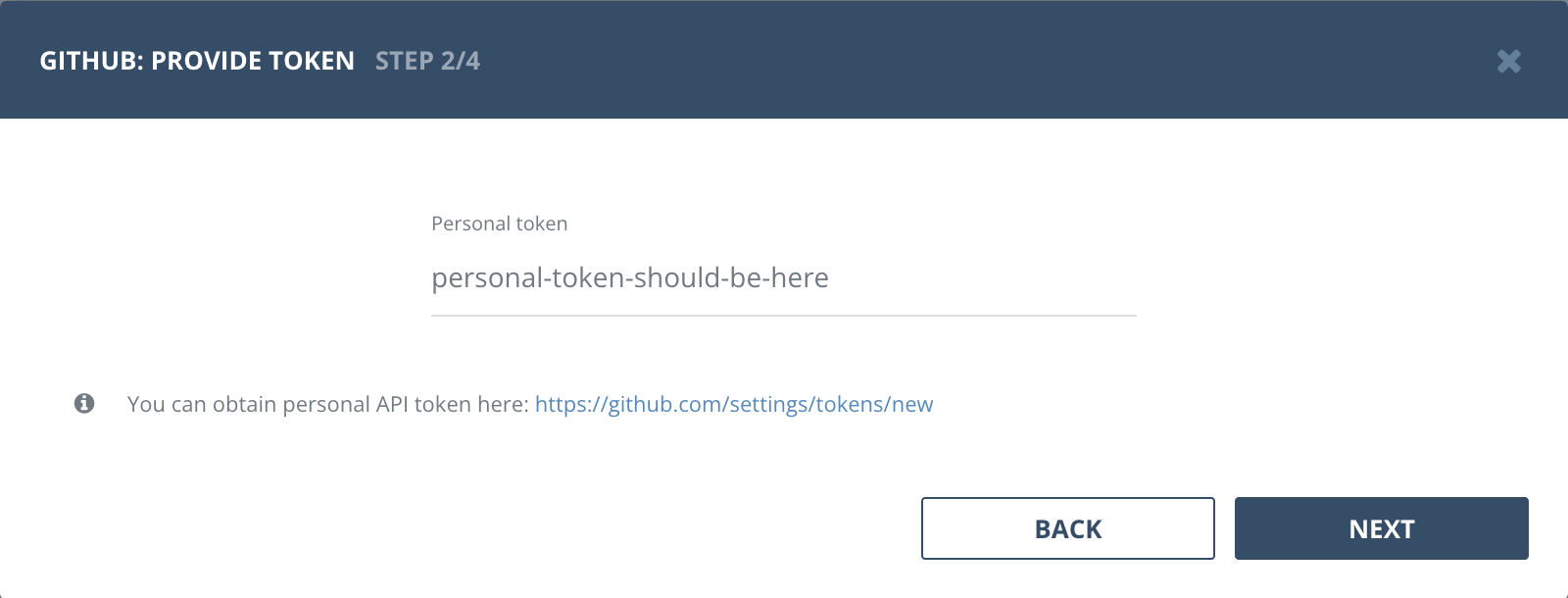 Provide authentication info