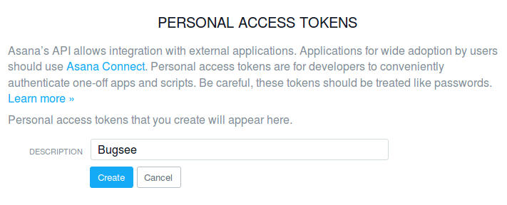 Create token