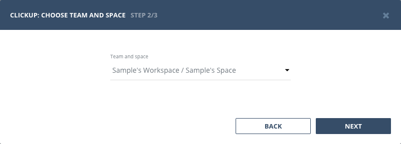 Choose workspace