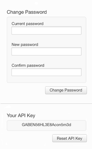 API key