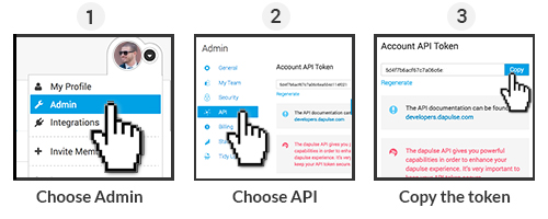 Copy token