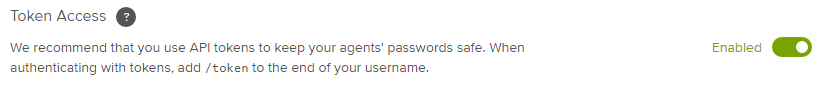 Enable password access