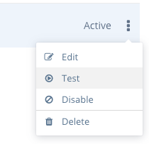 Webhook menu